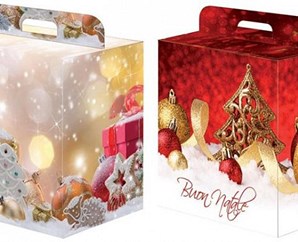  SCATOLE PORTA PANETTONE+BOTT
