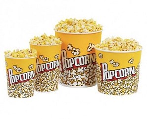  Bicchieri maxi in cartone per Pop Corn