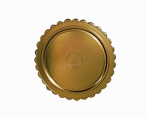  Piatti tondi cartone ALA oro – con bordo cappato