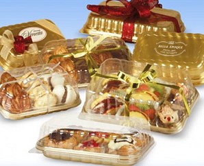  Vassoi in plastica con cop. per alimenti “lo scrigno”