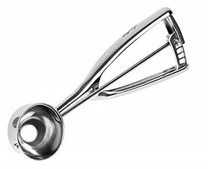  Servigelato meccanico in metallo diam. 6 cm