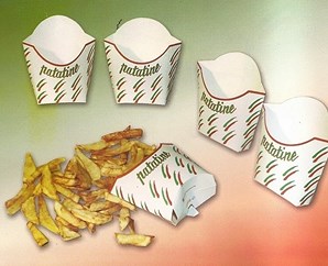  Astucci in cartoncino per patatine