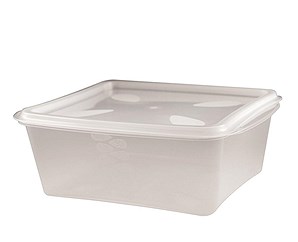  Contenitori plastica bianchi con coperchio gr1-gr3-gr5