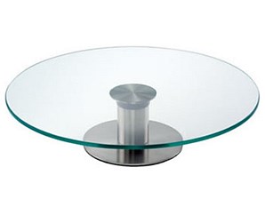  Tortiera in acciaio inox e vetro