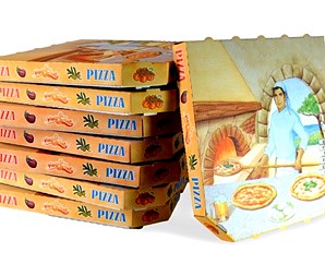  Scatole portapizze in cartone vegetale e kraft avana