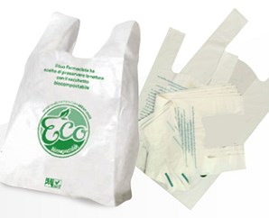  Buste shoppers bio-compostabili