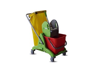  Carrello 3p completo con 1 secchio da 25 lt.